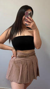 FALDA SHORT TABLEADA