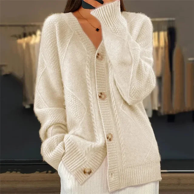 GILET BOUTONNÉ MANCHES LONGUES POUR FEMME