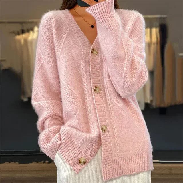 GILET BOUTONNÉ MANCHES LONGUES POUR FEMME