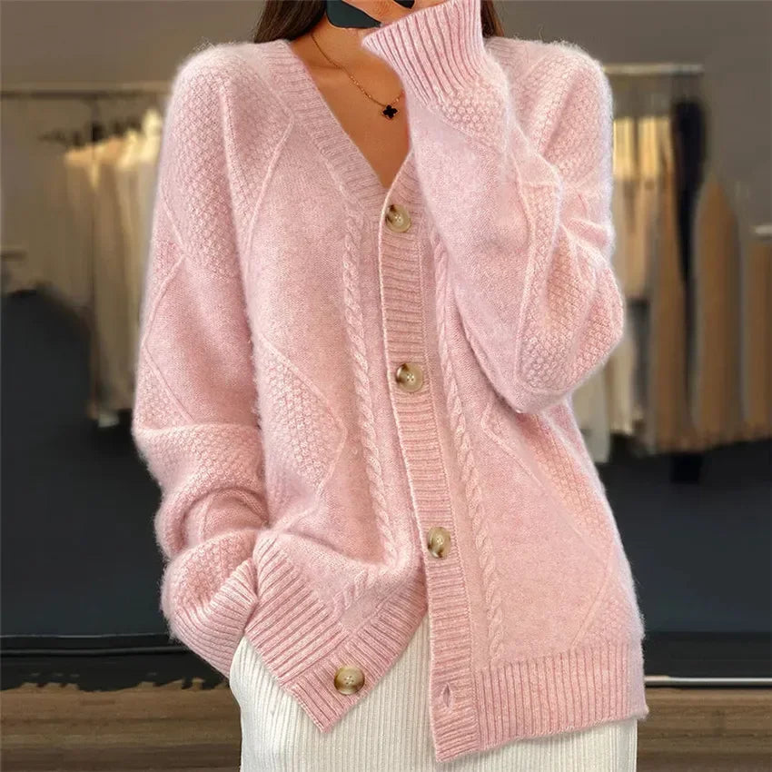 GILET BOUTONNÉ MANCHES LONGUES POUR FEMME