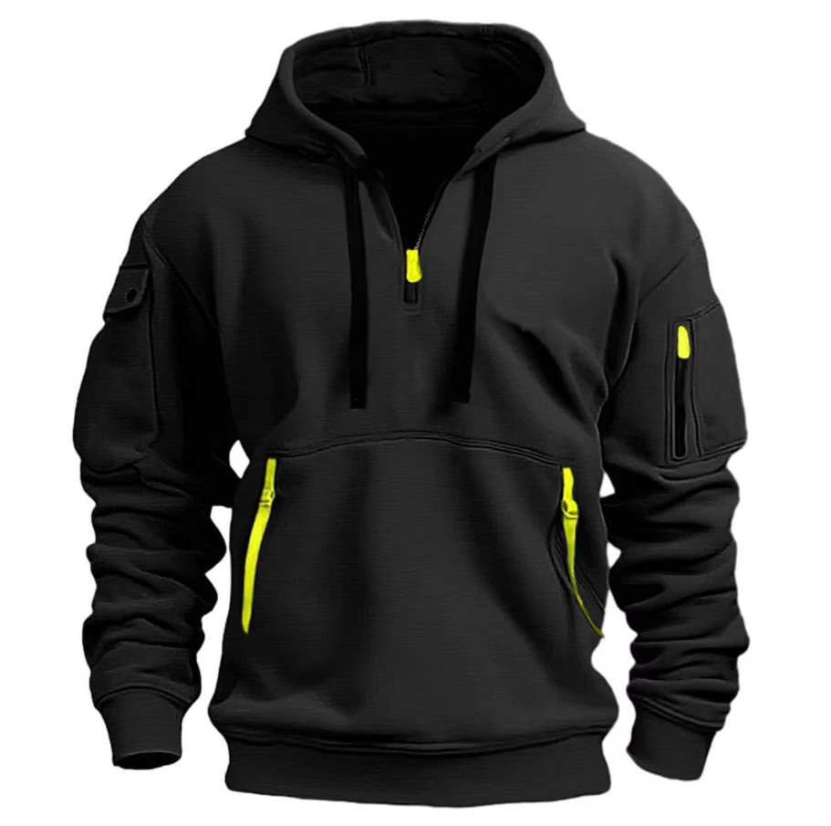 Anders | Sweat à Capuche Homme Zip Col Montant
