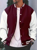 BLOUSON BOMBER ZIPPÉ BOUTONS-PRESSION POUR HOMME