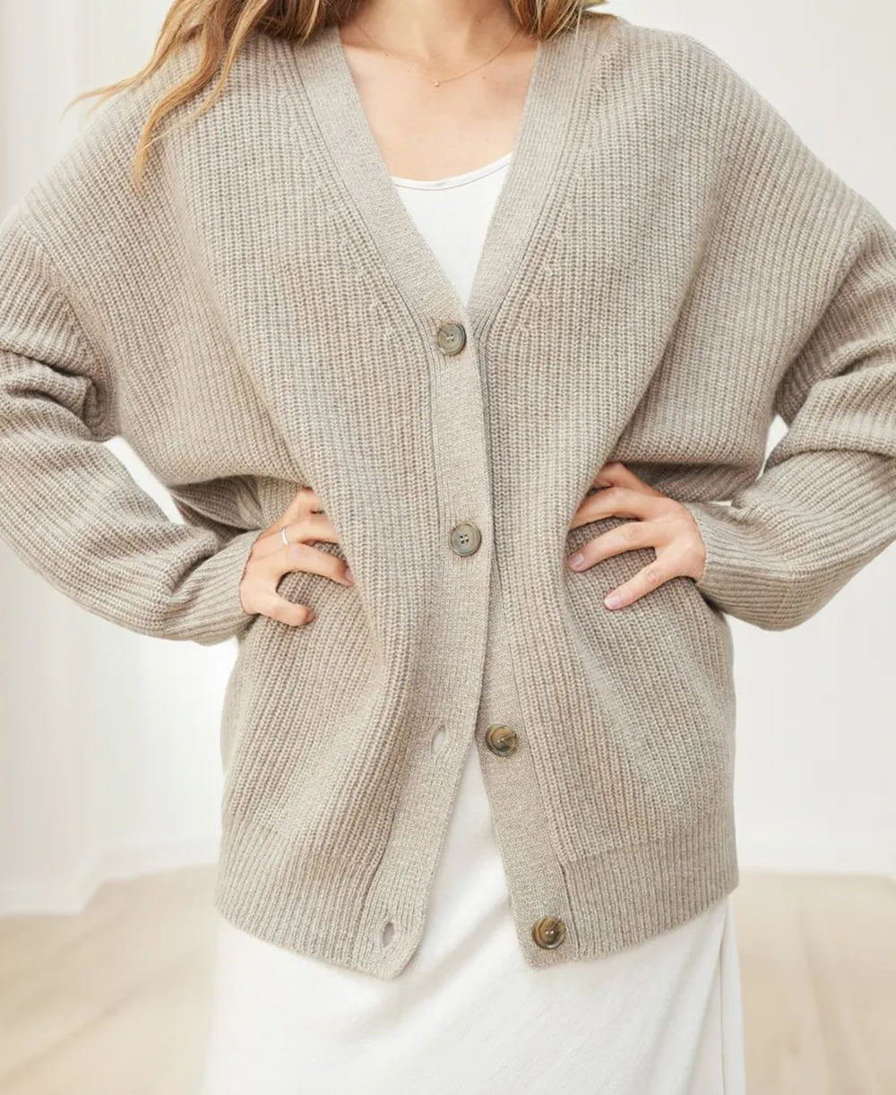 GILET POUR FEMME BOUTONNÉ OVERSIZE