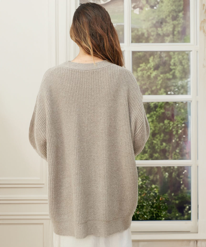GILET POUR FEMME BOUTONNÉ OVERSIZE