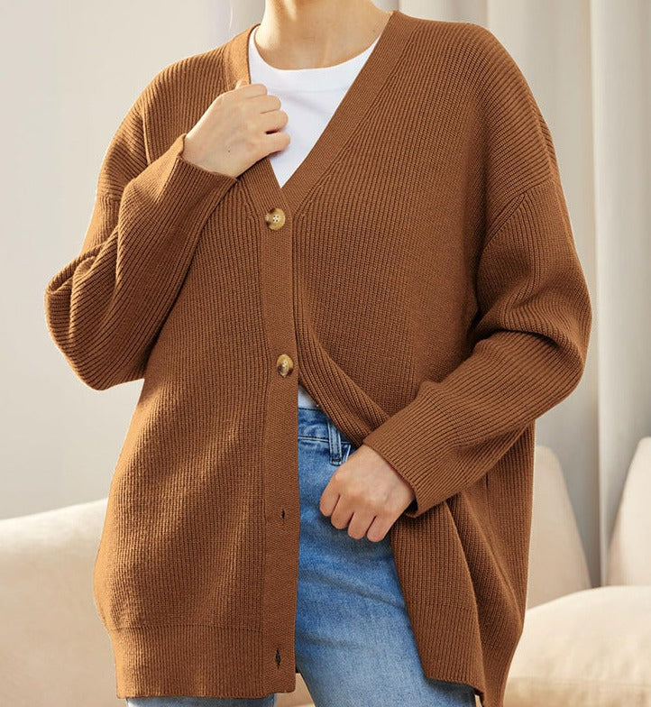 GILET POUR FEMME BOUTONNÉ OVERSIZE