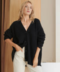 GILET POUR FEMME BOUTONNÉ OVERSIZE