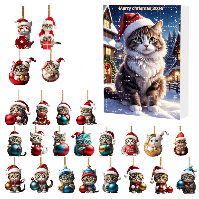 Calendriers de l'Avent cadeaux de Noël - Calendrier Chats 24