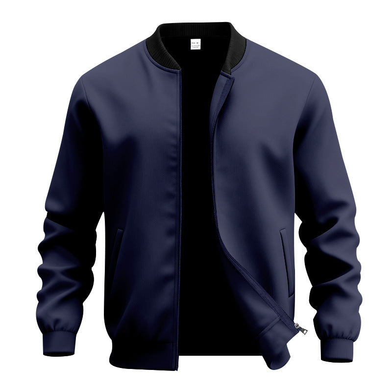 BLOUSON COL CÔTELÉ ZIPPÉ POUR HOMME
