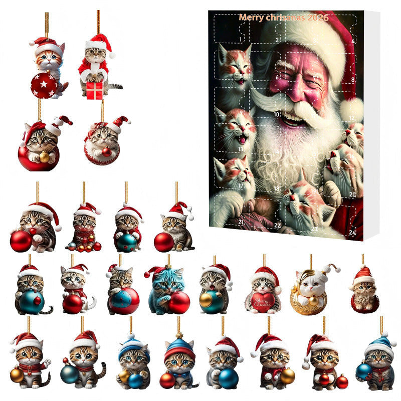 Calendriers de l'Avent cadeaux de Noël - Calendrier Chats 24