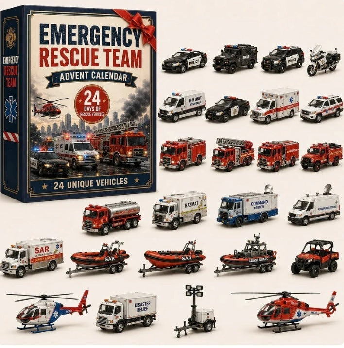 Calendriers de l'Avent Cadeaux de Noël - Véhicules Secours pour Homme