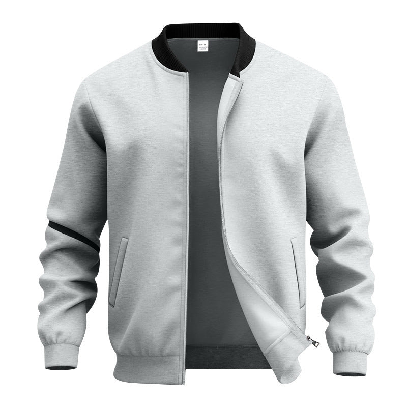 BLOUSON COL CÔTELÉ ZIPPÉ POUR HOMME