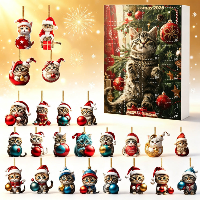 Calendriers de l'Avent cadeaux de Noël - Calendrier Chats 24