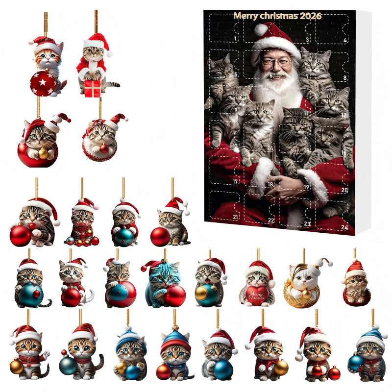 Calendriers de l'Avent cadeaux de Noël - Calendrier Chats 24