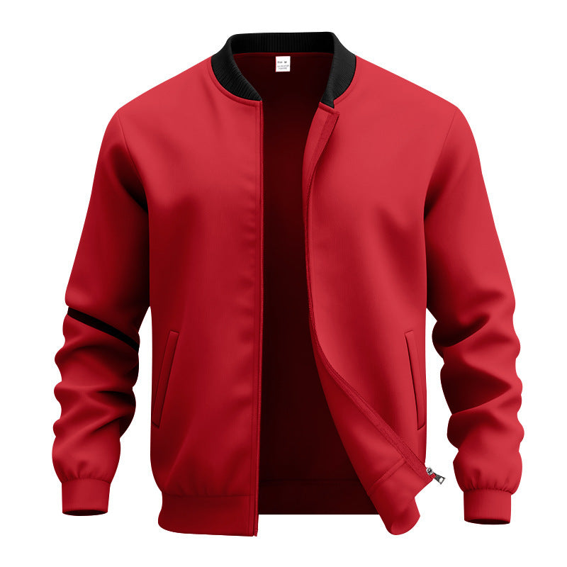 BLOUSON COL CÔTELÉ ZIPPÉ POUR HOMME