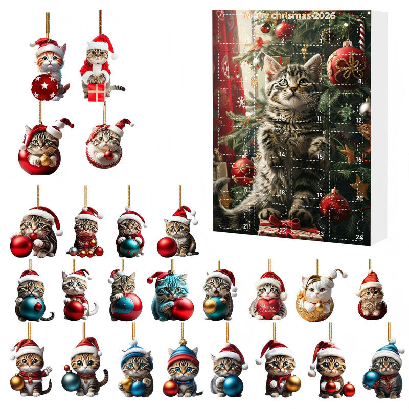 Calendriers de l'Avent cadeaux de Noël - Calendrier Chats 24