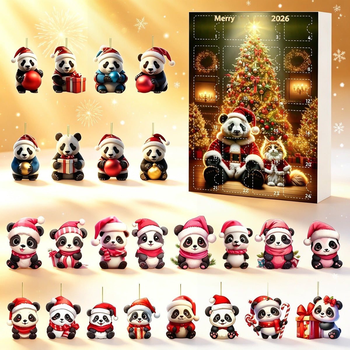 SET PANDA CALENDRIERS DE L'AVENT CADEAUX DE NOËL FEMME