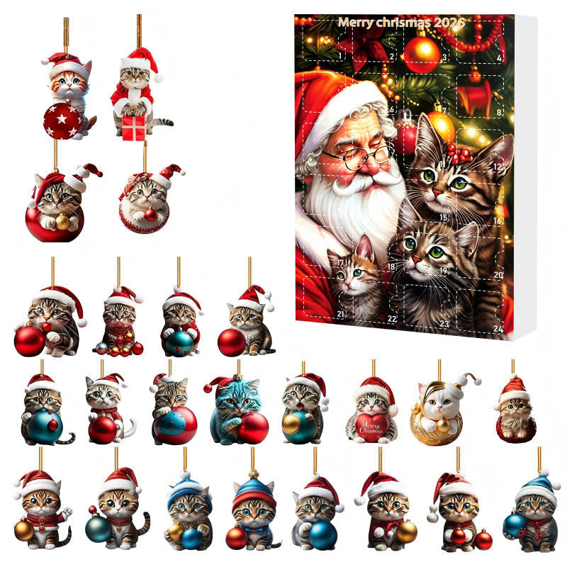 Calendriers de l'Avent cadeaux de Noël - Calendrier Chats 24
