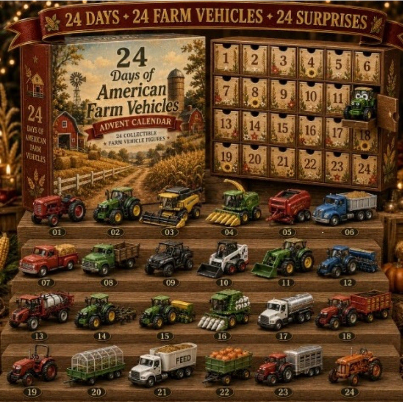 Calendriers de l'Avent cadeaux de Noël Véhicules Ferme pour Enfant