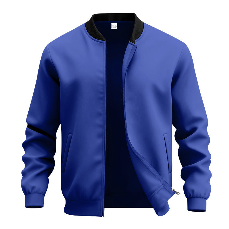 BLOUSON COL CÔTELÉ ZIPPÉ POUR HOMME