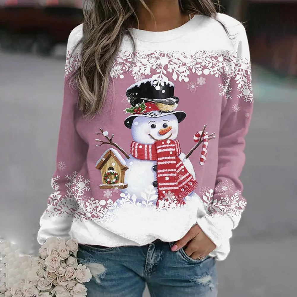 PULL BONHOMME DE NEIGE PULL DE NOËL POUR FEMME