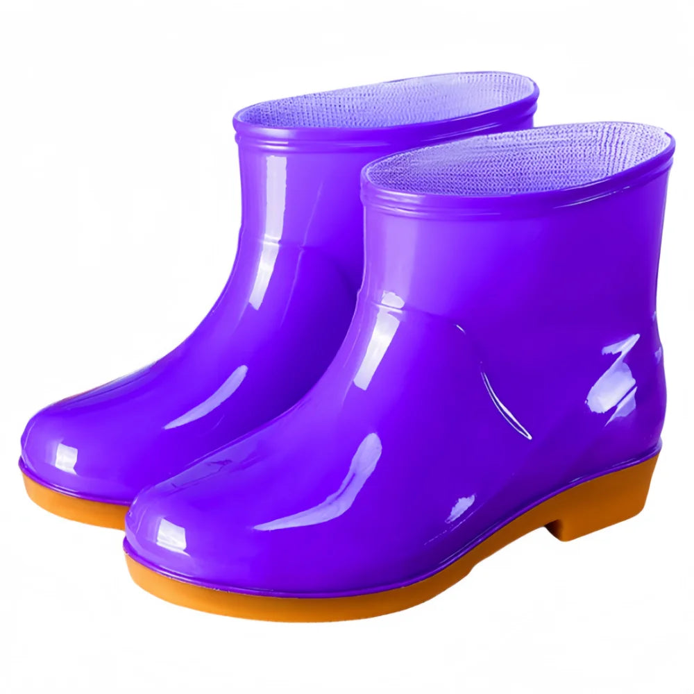 BOTTES DE PLUIE FEMME COURTES ANTIDÉRAPANTES