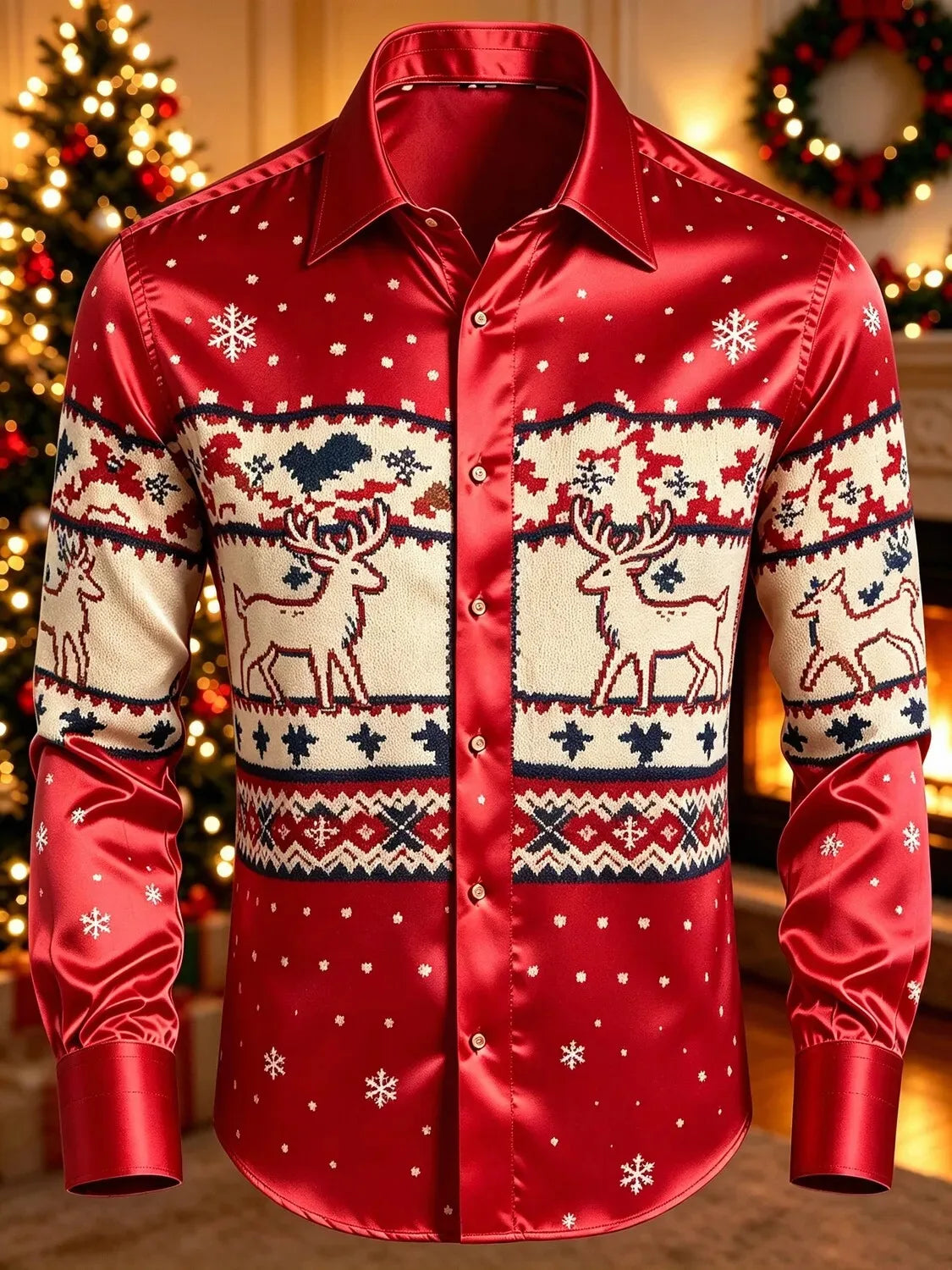 CHEMISE RENNES BOUTONS POUR HOMME - CHEMISIERS DE NOËL