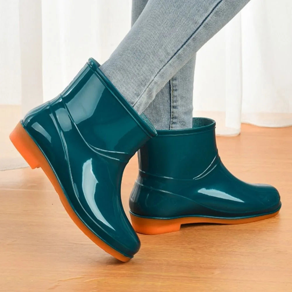 BOTTES DE PLUIE FEMME COURTES ANTIDÉRAPANTES