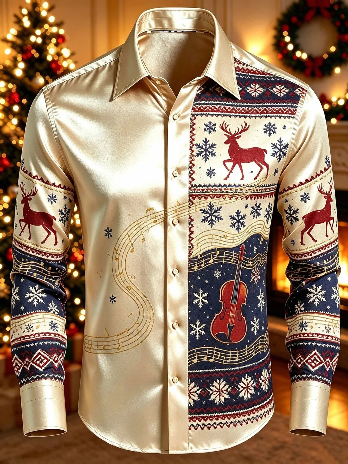 CHEMISE RENNES BOUTONS POUR HOMME - CHEMISIERS DE NOËL