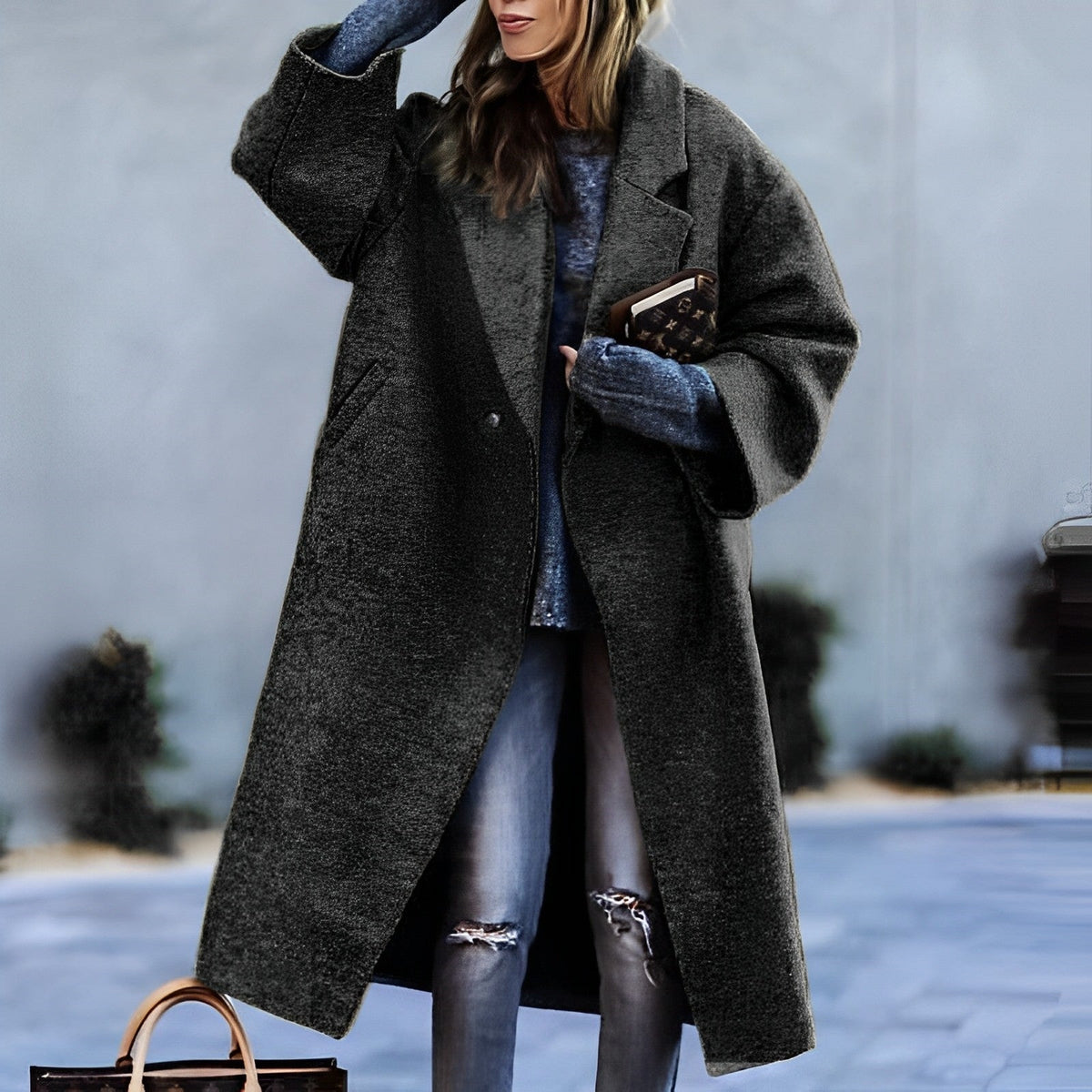 MANTEAU CLASSIQUE VINTAGE POUR FEMME
