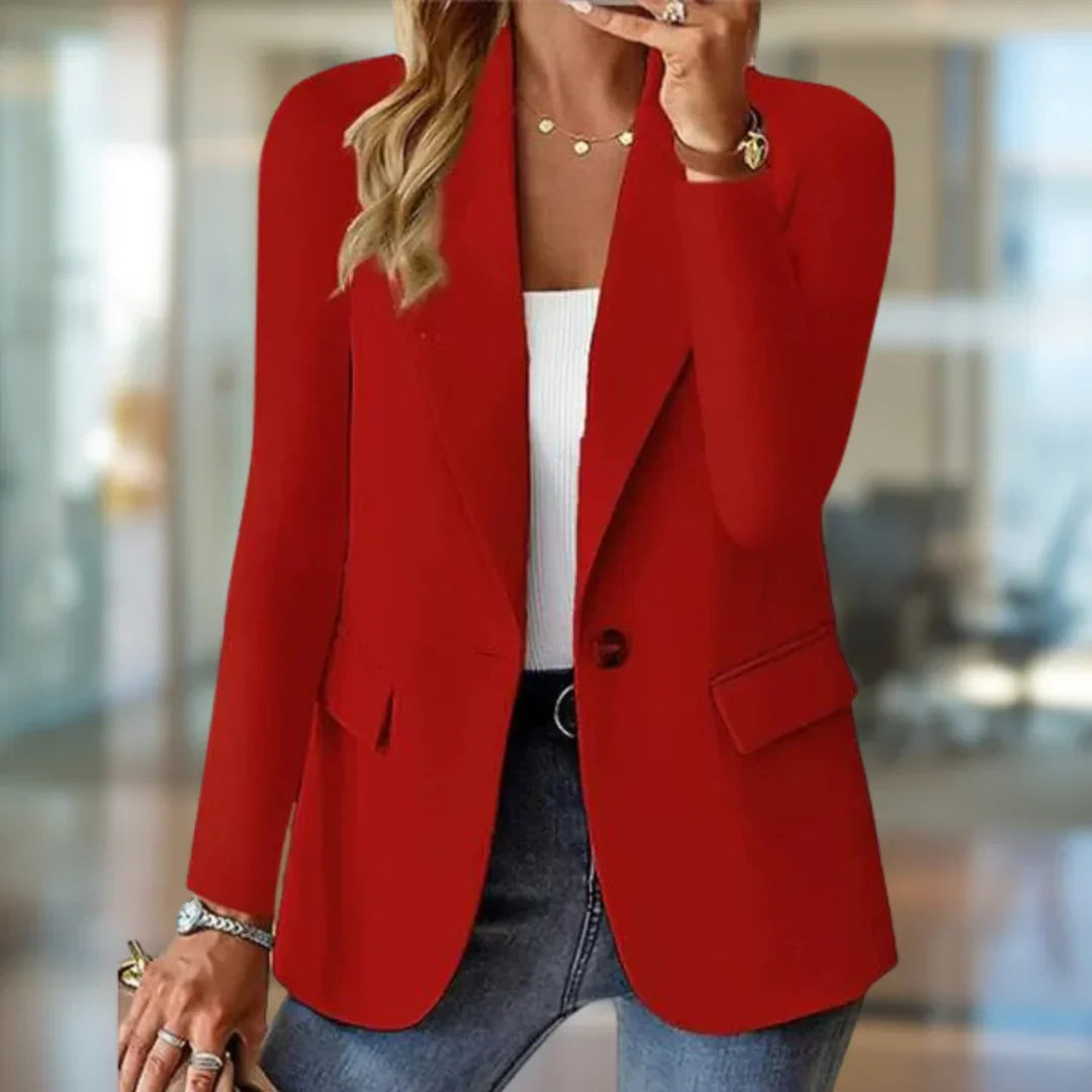 BLAZER FEMME CINTRÉ COL REVERS