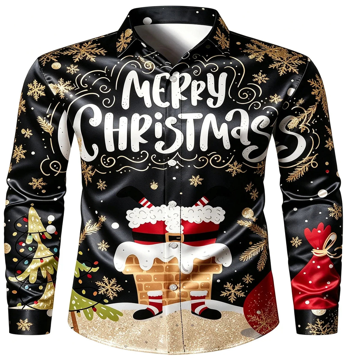 Chemisiers de Noël Homme - Chemise Père Noël Imprimé