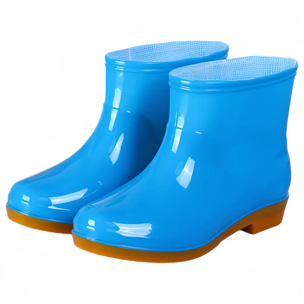 BOTTES DE PLUIE FEMME COURTES ANTIDÉRAPANTES