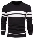 PULL COL ROND CHEVRONS POUR HOMME