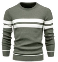 PULL COL ROND CHEVRONS POUR HOMME