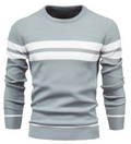 PULL COL ROND CHEVRONS POUR HOMME