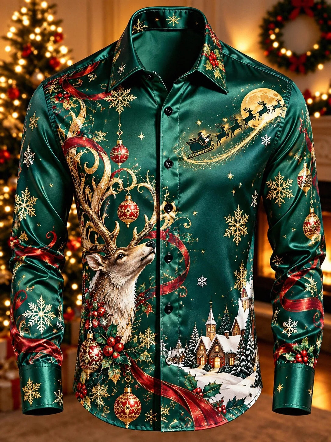 CHEMISE RENNES BOUTONS POUR HOMME - CHEMISIERS DE NOËL