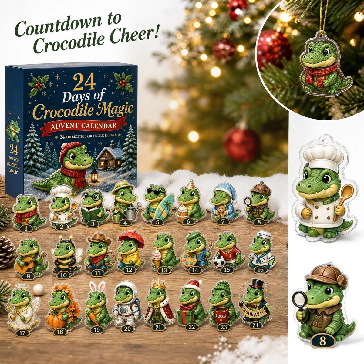 CALENDRIER BRELOQUES ACRYLIQUE POUR FEMME