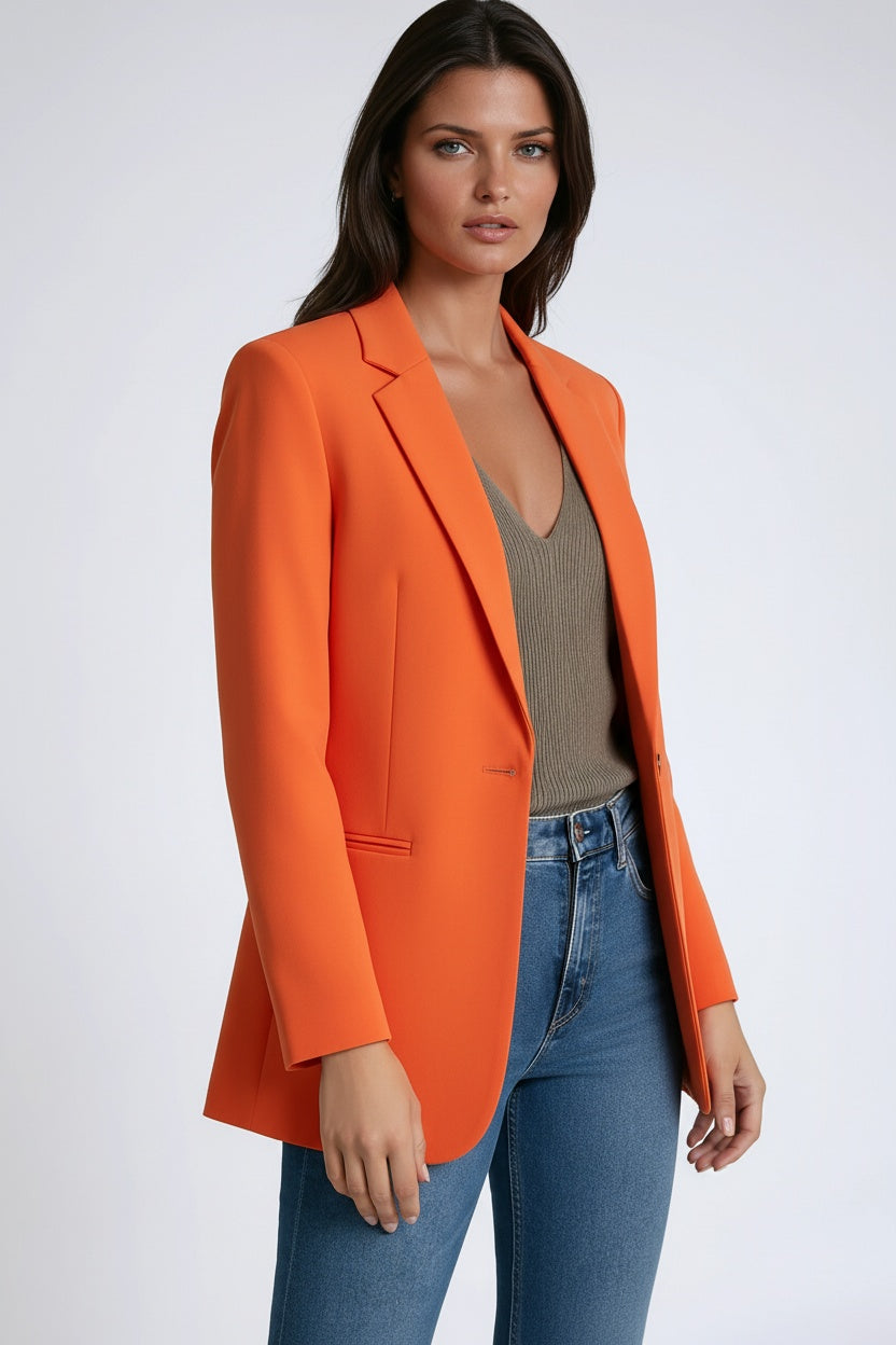 BLAZER FEMME VICTOIRE STRUCTURÉ LONG