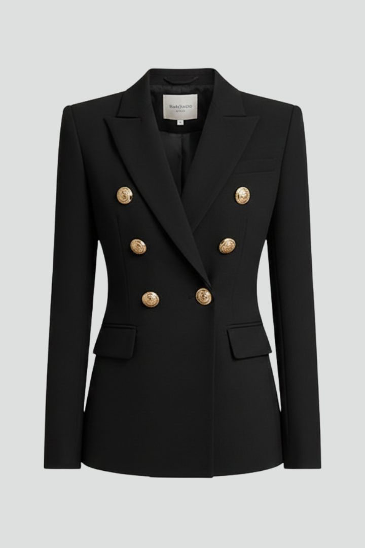 BLAZER DOUBLE BOUTONNAGE BOUTONS DORÉS POUR FEMME
