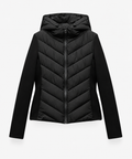 VESTE MATELASSÉE CAPUCHE CHEVRON POUR FEMME