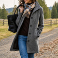 MANTEAU MI-LONG STRUCTURÉ POUR FEMME