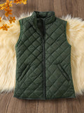 MATELASSÉ UNI GILET FEMME SANS MANCHE