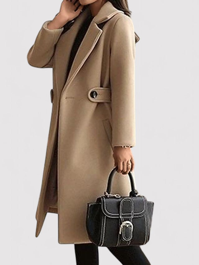 CEINTURÉ MANTEAU EN LAINE POUR FEMME