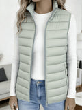 Gilet Femme Sans Manches Matelassé Col Montant