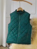 Gilet Femme Sans Manches Matelassé Chaud pour l'Automne