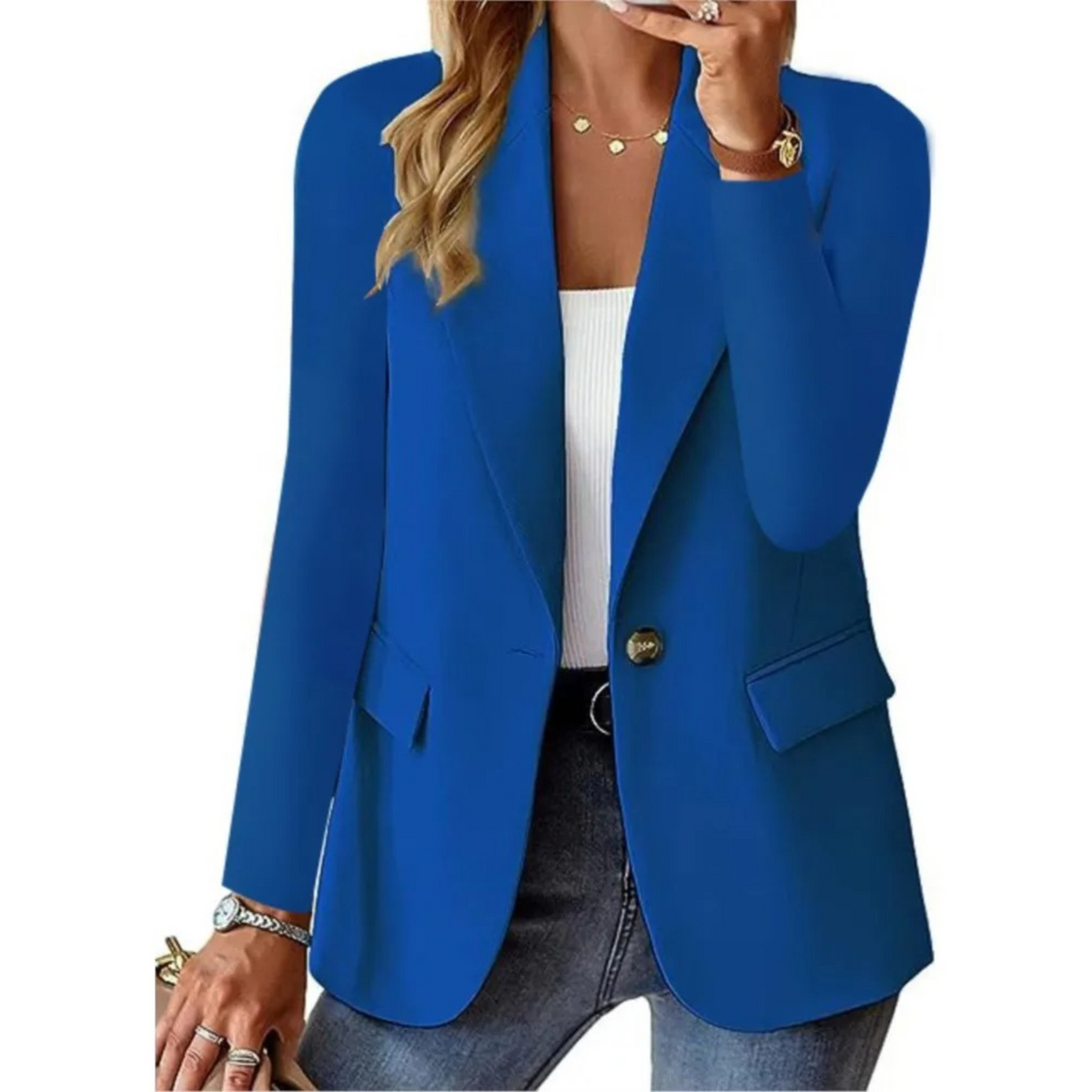 BLAZER CEINTURE ET POCHES POUR FEMME
