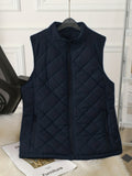 Gilet Femme Sans Manches Matelassé Chaud pour l'Automne