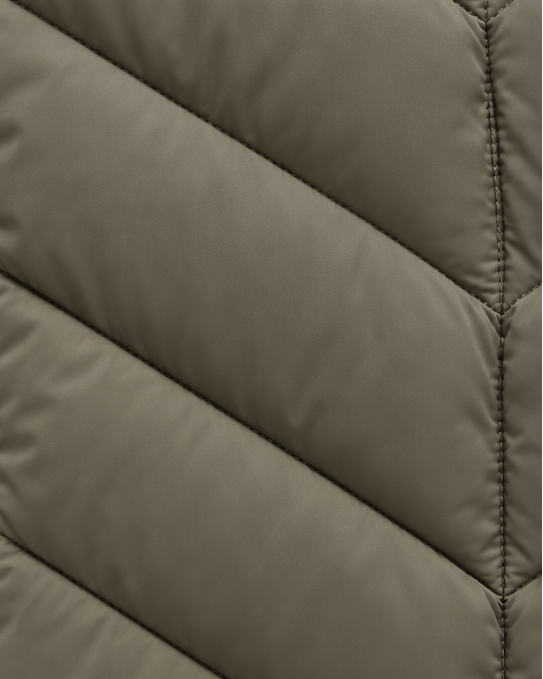 VESTE MATELASSÉE CAPUCHE CHEVRON POUR FEMME