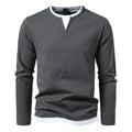 CHEMISE COL ROND MANCHES LONGUES POUR HOMME