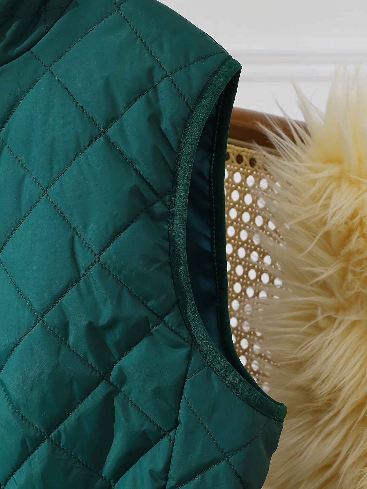 Gilet Femme Sans Manches Matelassé Chaud pour l'Automne